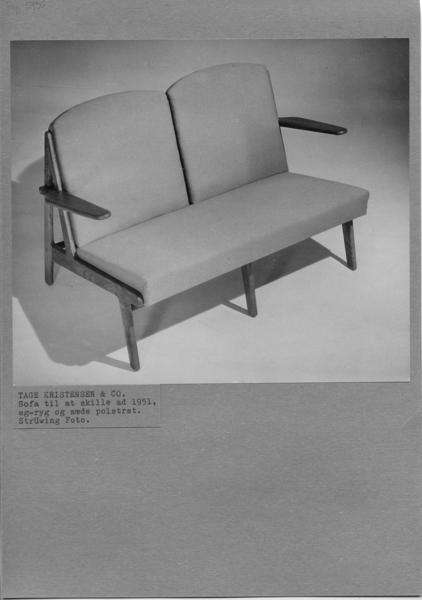 Børge Mogensen, soffa, Tage Kristiansen, Danmark, ca 1951.
