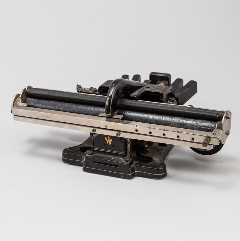 A braille typewriter by Picht, about 1900.