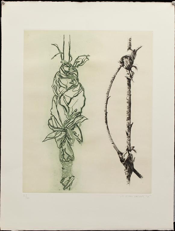 GERARD TITUS-CARMEL, 5 st, färgetsning, sign, dat -75 och numr 56/100.