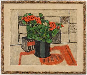 Gunnar Hållander, "Röd pelargonia".