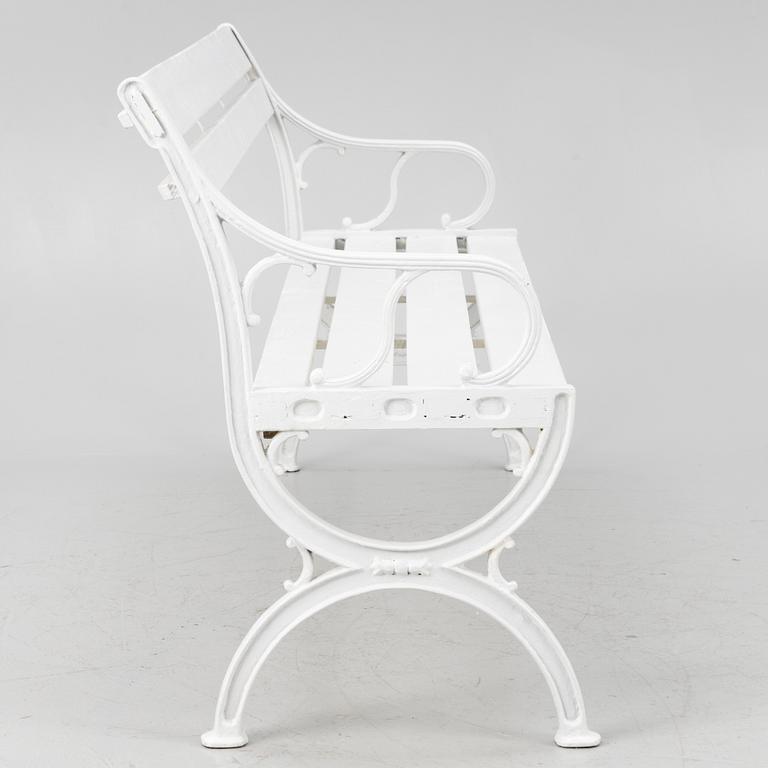 A garden bench, later part of the 20th century.