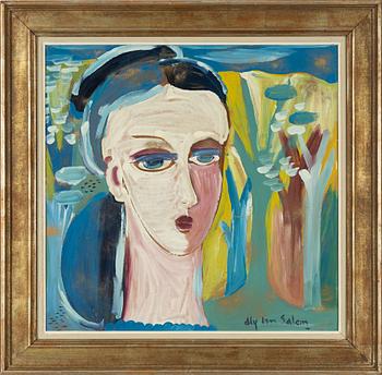 Aly Ben Salem, olja på pannå, signerad.