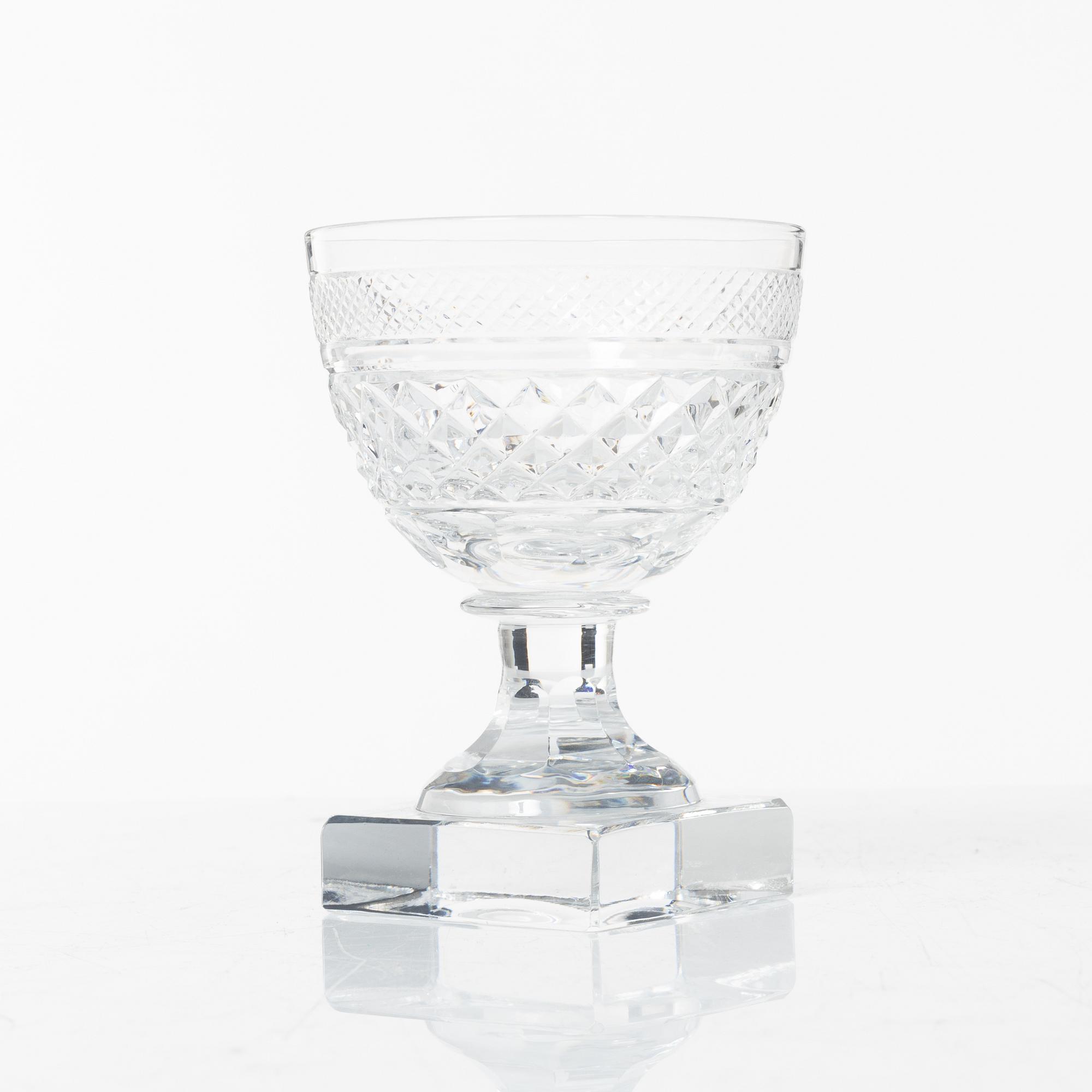 Elis Bergh, glasservis, 107 delar, "Kent", Kosta Boda.