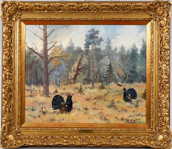 WALTER LILJENBERG, oil on canvas, signed.