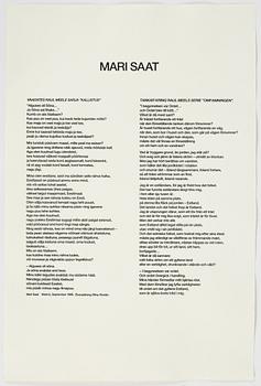 Raul Meel, portfolio with 6 silkscreen in colours, 1989, signed IV/X.