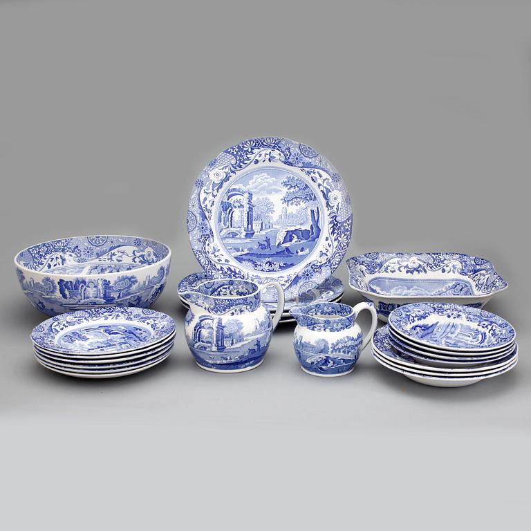 MATSERVIS, 48 delar, flintgods, Spode, England.