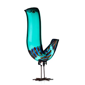 47. Alessandro Pianon, a "Pulcino" glass bird, Vistosi, Murano, Italy 1960's.