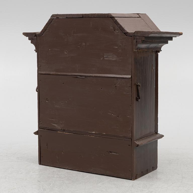 A cabinet, dated 1817.