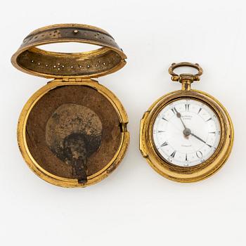 A triple-case pocket watch by Edward prior (watchmaker in London 1800-68) for the Turkish market.