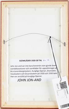 John Jon-And, water colour, 1920-30s, signed with stamp.