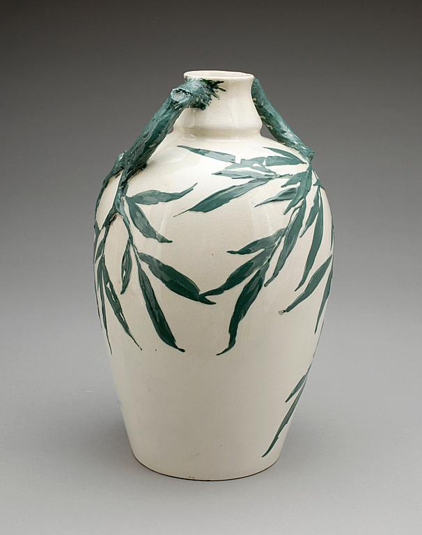 VAS, flintgods, Gunnar Wennerberg, Gustafsberg, omkring 1900, sign undertill.