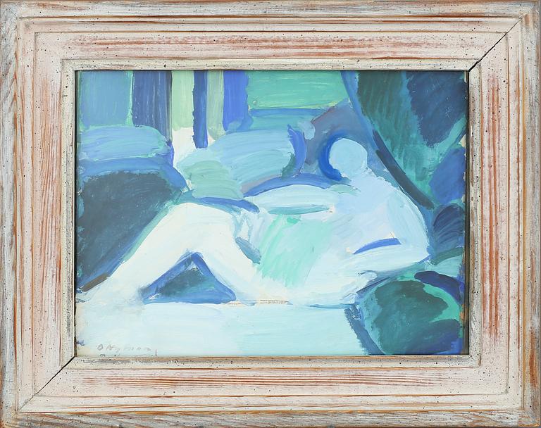 OLLE NYMAN, gouache, signerad.