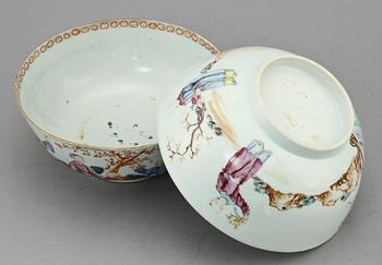 SKÅLAR, 2 st, porslin, Kina, 1700/1800-tal.