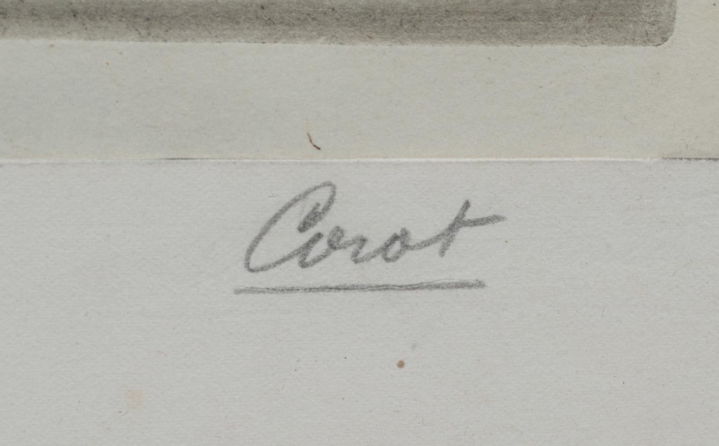 JEAN BAPTISTE CAMILLE COROT, etsning.