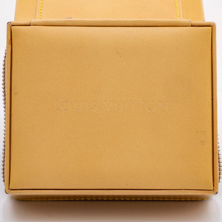 LOUIS VUITTON ARMBANDSUR 40 mm, stål, automatisk, original läderarmband, originaletui.