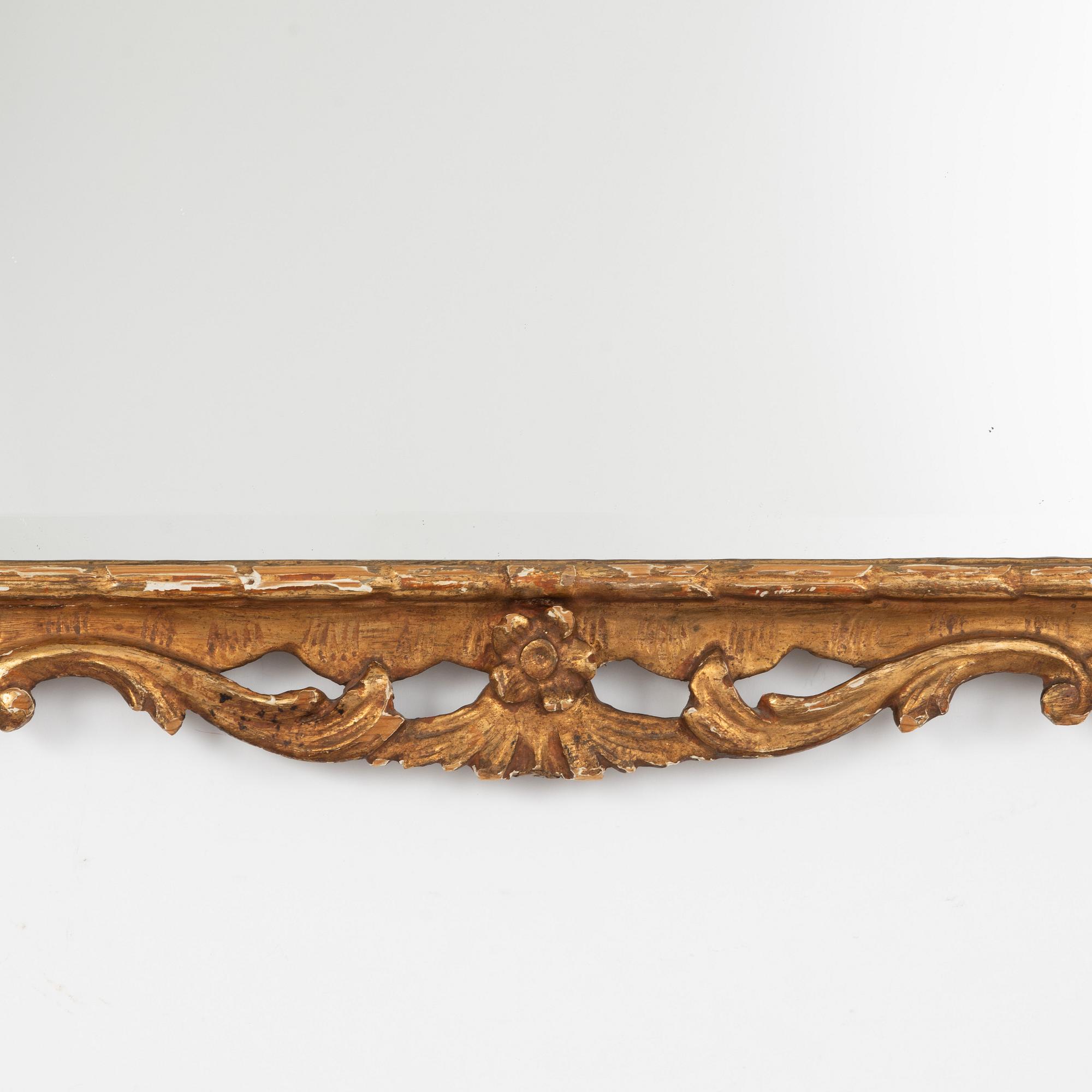 Mirror, Rococo style, circa 1900.