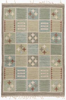 Rakel Carlander, matta, rölakan, "Ulriksdal", signerad RC, ca. 202 x 140 cm.