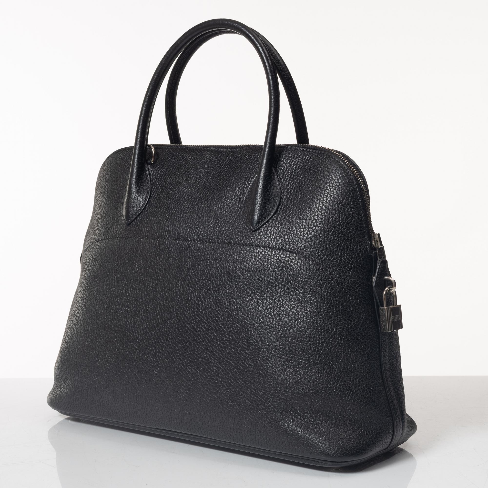 Hermès, A black togo leather bag, "Bolide 35", 2018.