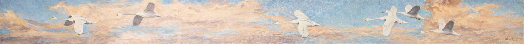 Rolf Mellström, oil on panel, 3, signed and dated 1940, 1941.