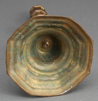 LJUSSTAKE, mässing, Barock, 1700-tal.