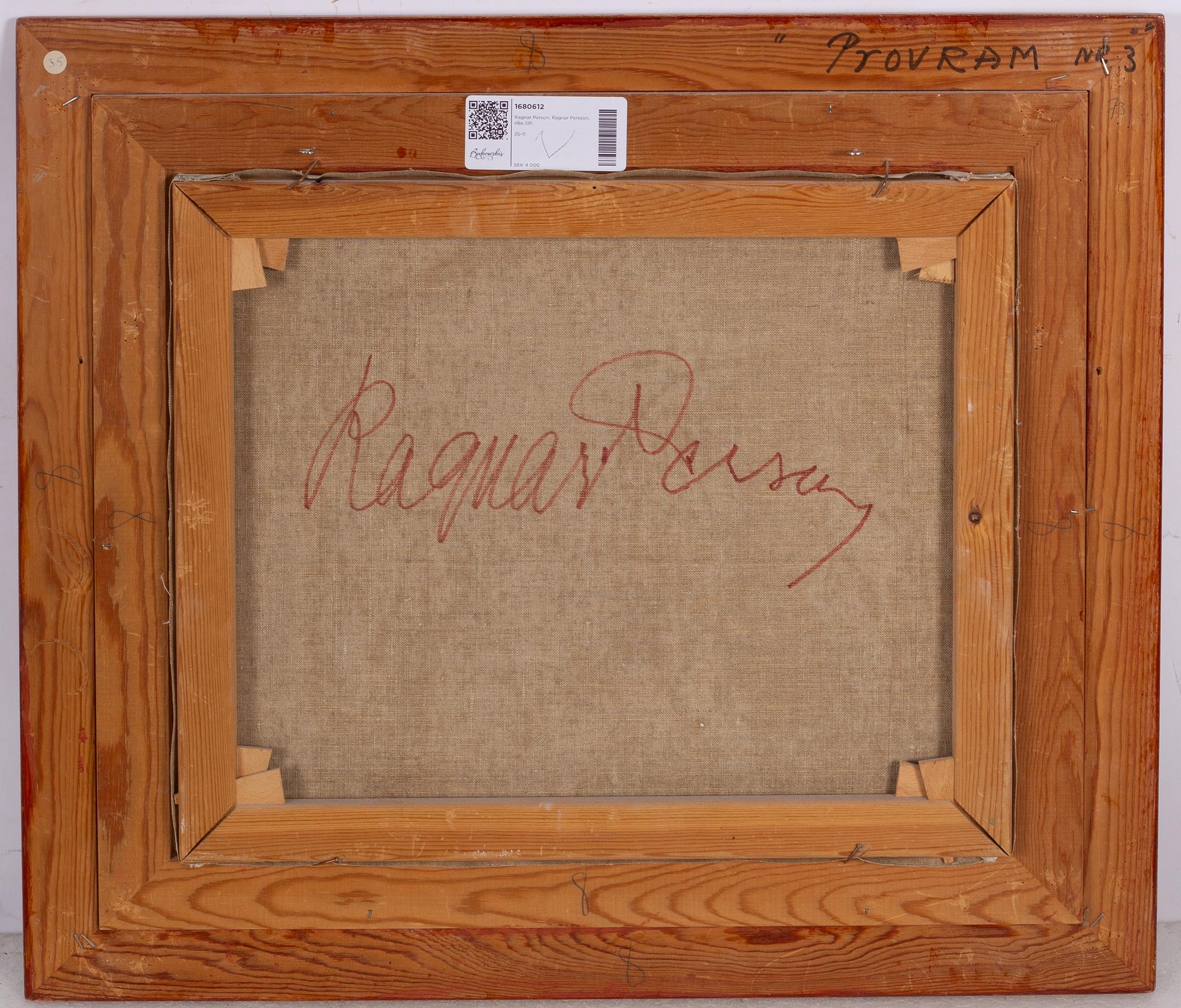 Ragnar Person, "Burial in a snowstorm.".