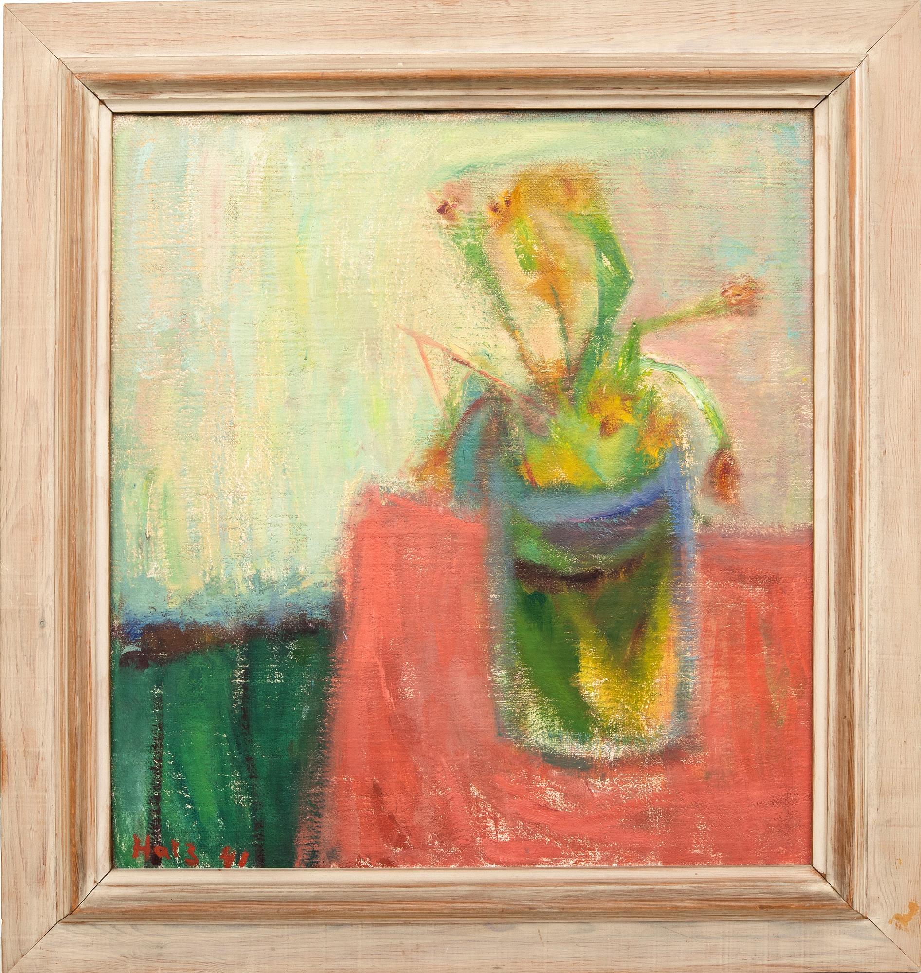 Felix Hatz,  olja på duk, signerad.