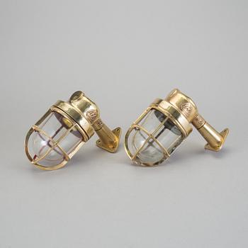 FARTYGSARMATURER/MÄSSBELYSNING, 2 stycken, EH, PI56, 1900-tal.