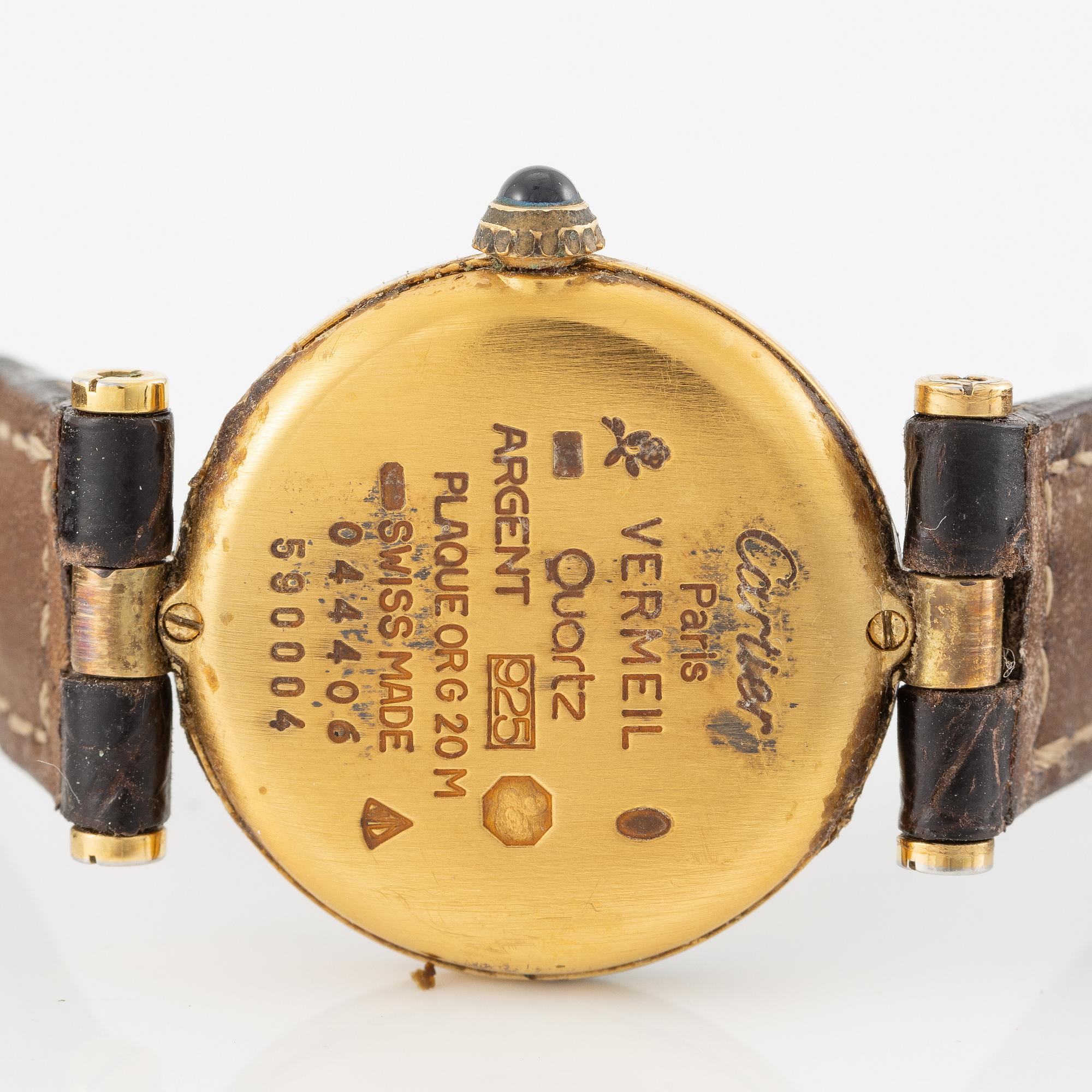 Cartier, must de CARTIER, VLC, wristwatch, 24 mm.