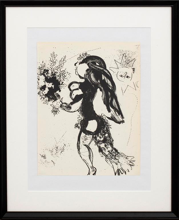 MARC CHAGALL, lithographe, unsigned, from Chagall Lithographe I.