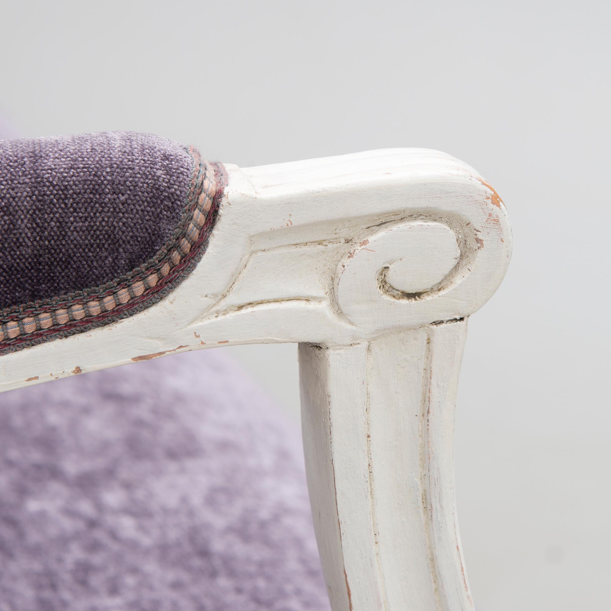 A SWEDISH GUSTAVIAN SOFA, made by Johan Erik Höglander (furniture carpenter in Stockholm 1777-1813).