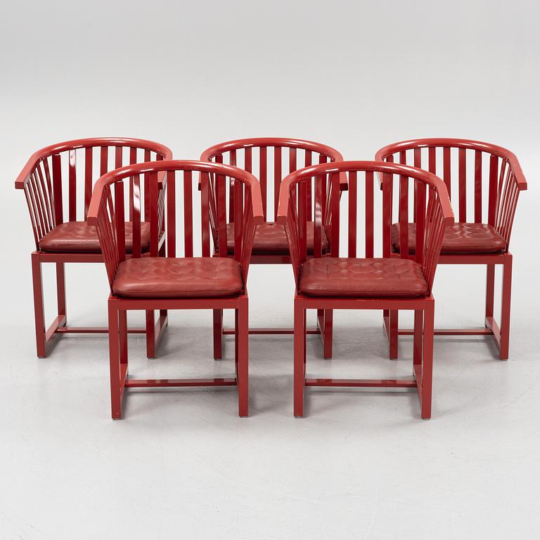 Åke Axelsson, karmstolar, 5 st "Vaxholmaren", Gärsnäs,