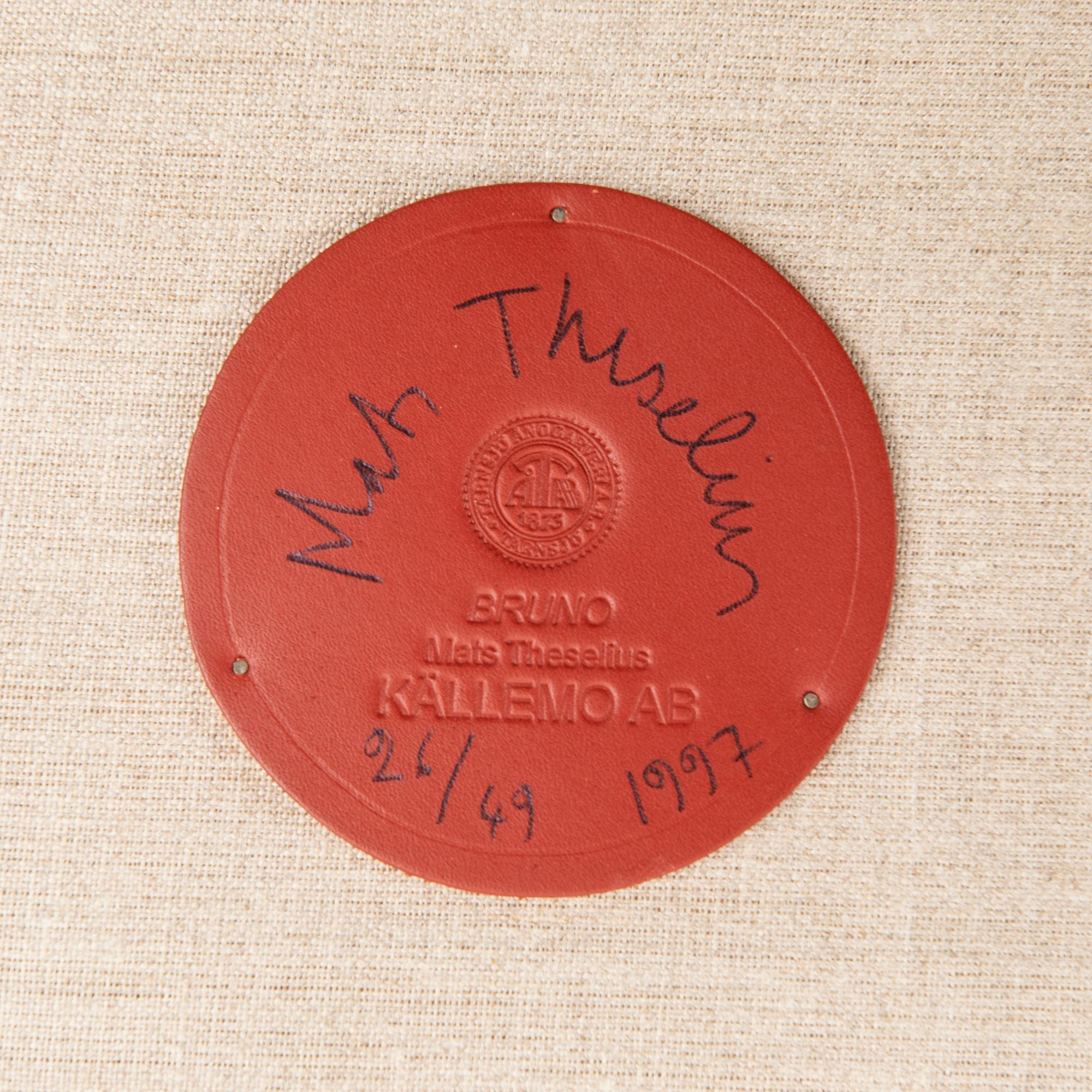 Mats Theselius, fåtölj, "Bruno", ed. 26/49, Källemo, Värnamo 1997.