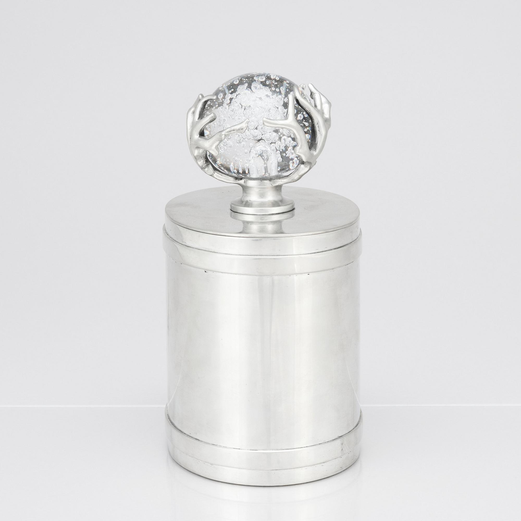 Estrid Ericson, a pewter box for Svenskt Tenn, Stockholm 1976.