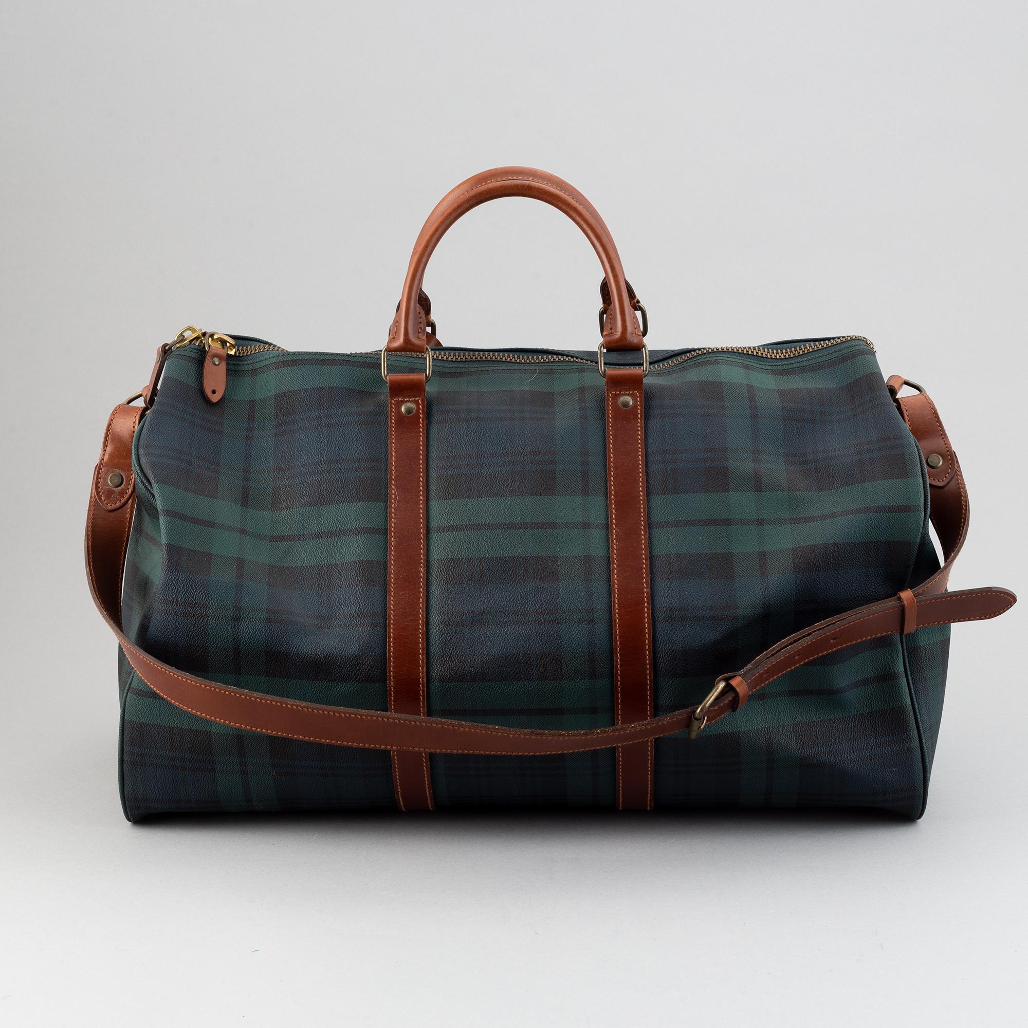 Ralph Lauren, a canvas weekend bag.