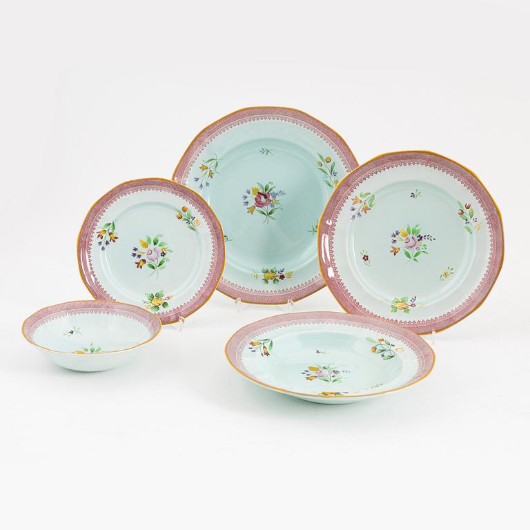 An 116-piece 'Calyx Ware' ironstone service, Adams, England, 20th Century.