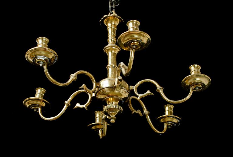 TAKKRONA, mässing, barock, 1700-tal.
