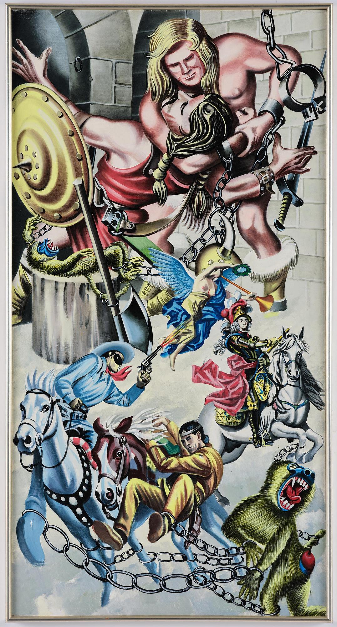 Erró (Gudmundur Gudmundsson), "Organe et Philippe V".