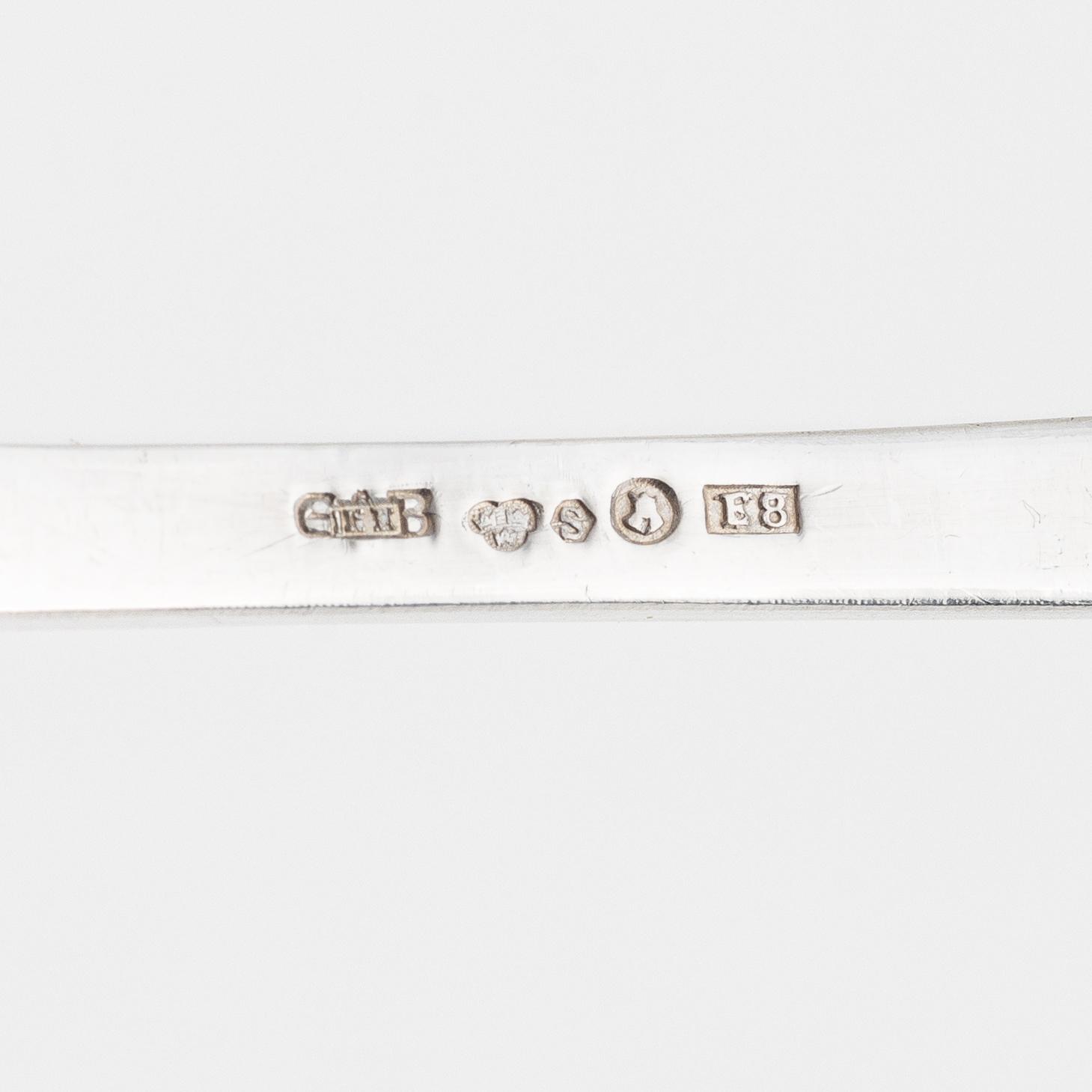 A Swedish silver cutlery, 24 pieces, model 'Rosen', mark of GAB/Nordiska Kompaniet, Stockholm, 1930-31.
