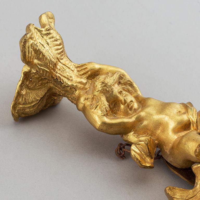 Väggur, rokokostil, late 19th or early 20th century.