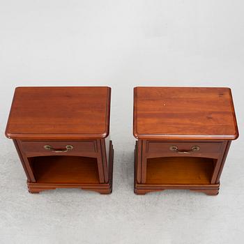 A  pair of bedside tables, Grange, France, late 20th century.