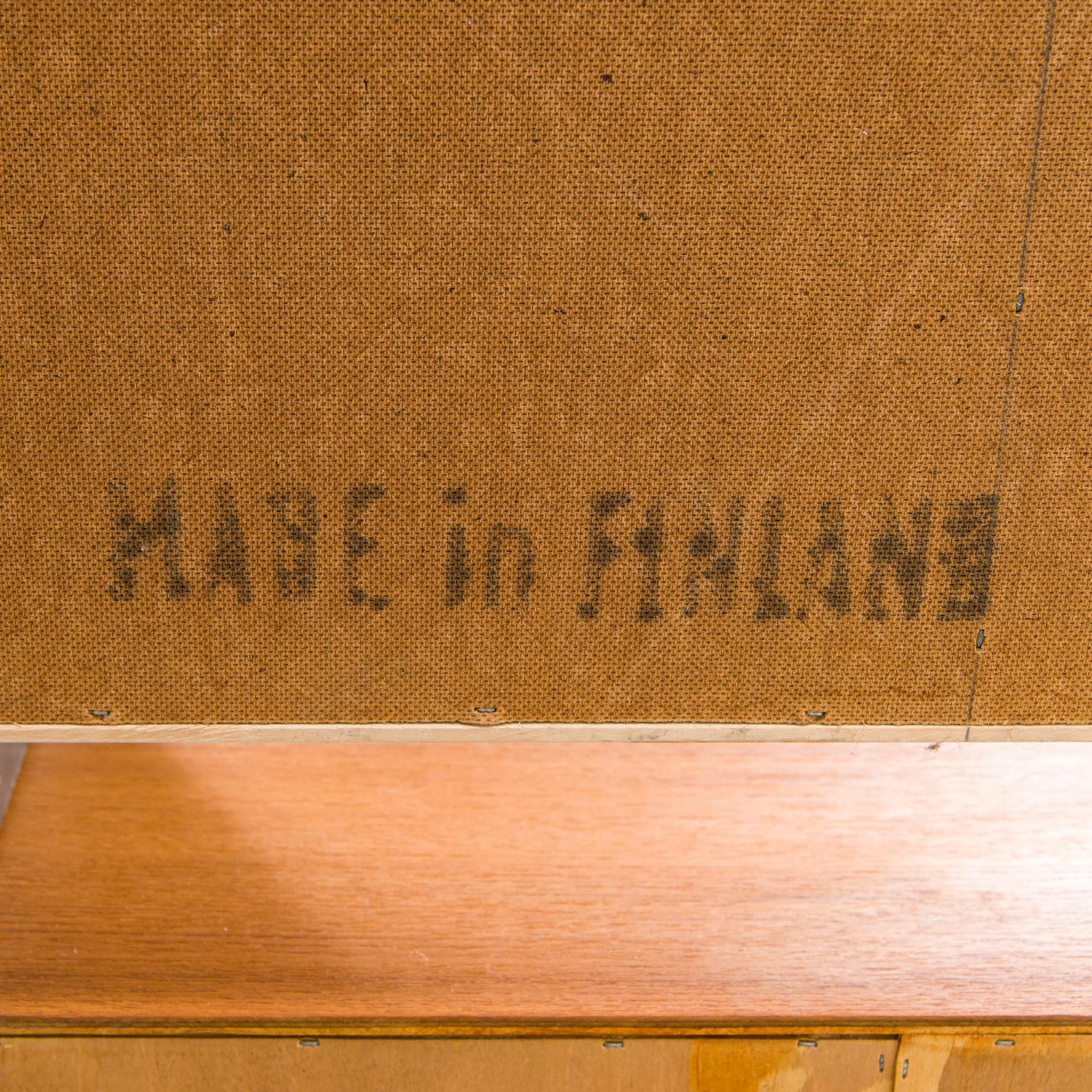 Carl Gustaf Hiort af Ornäs, a 1950's book shelf 'Lamelli' HMN Huonekaluliike Mikko Nupponen.