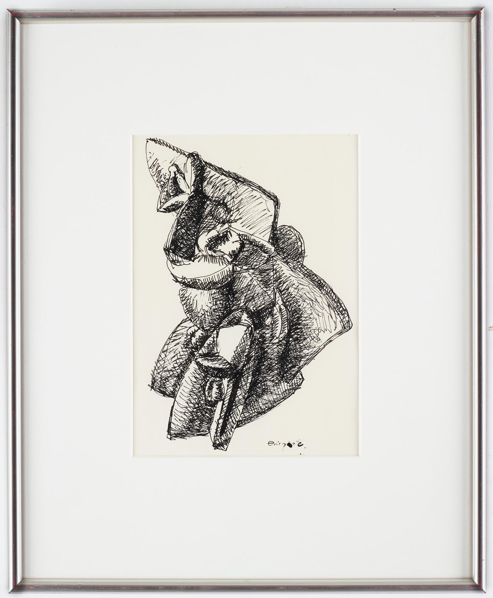 Eric Grate, ink, signed Eric Grate.