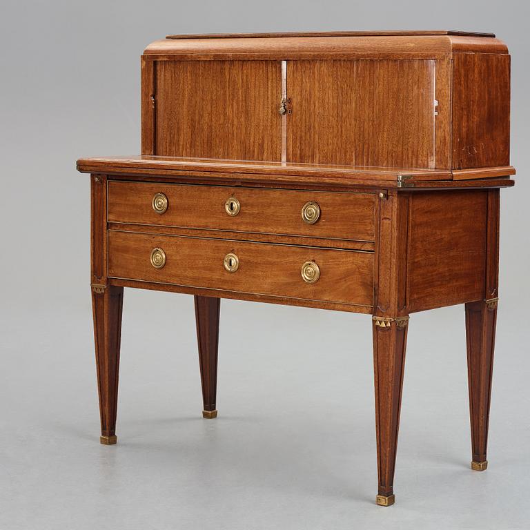 A late Gustavian writing desk by Johan Christian Linning (Stockholm 1779-1801).