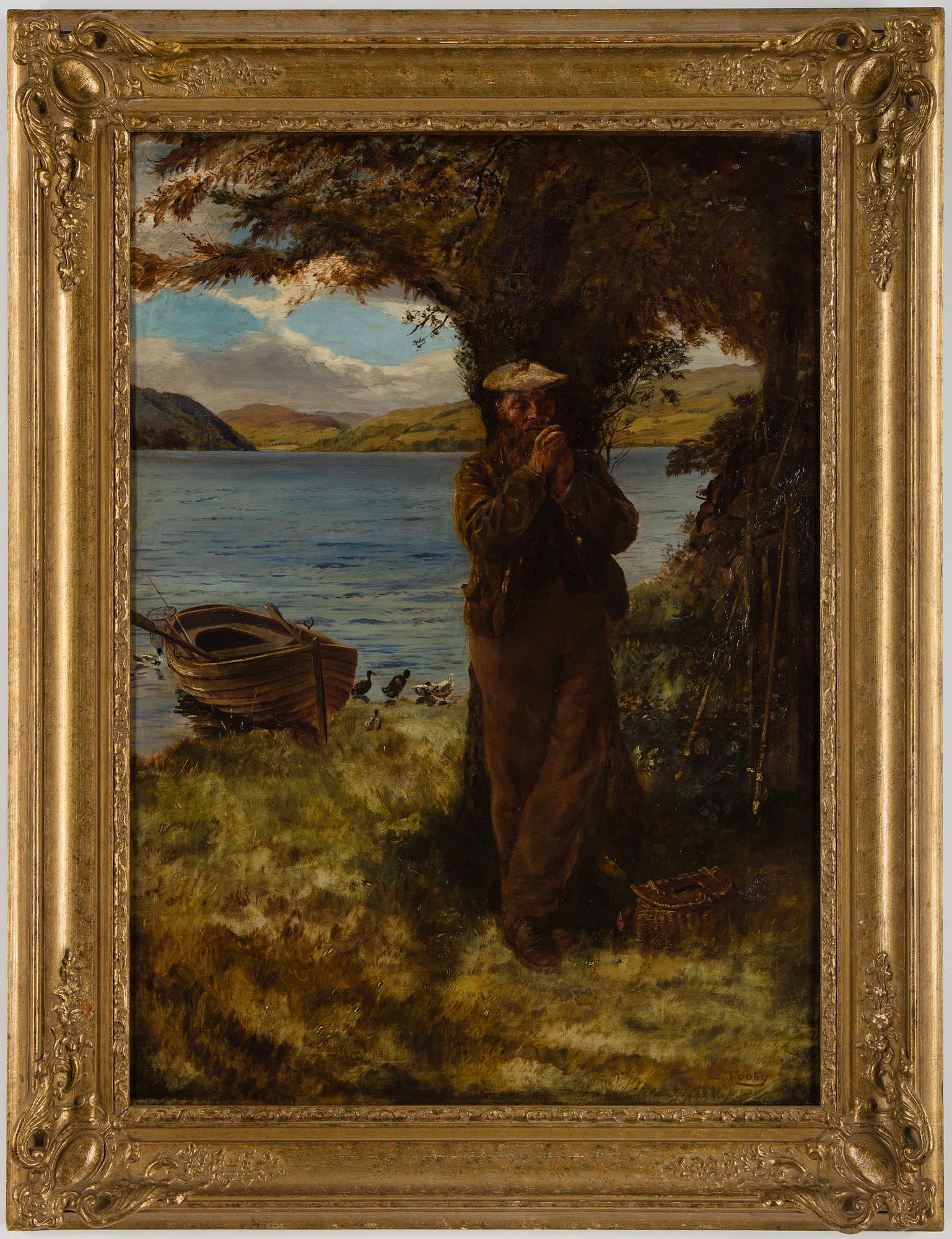 CHARLES RICHARD TOOBY, olja på duk, signerad.