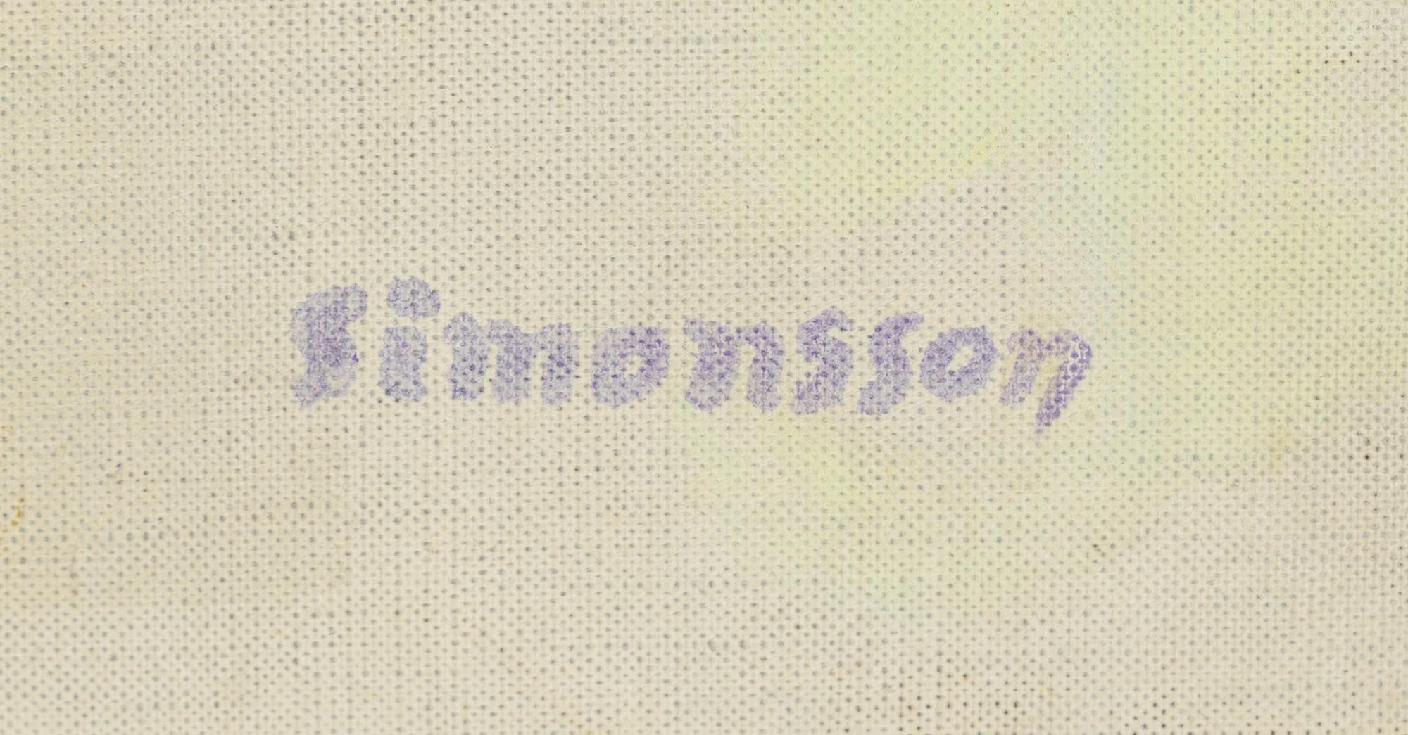 Birger Simonsson, olja på duk, signerad Simonsson och daterat 1938 a tergo.