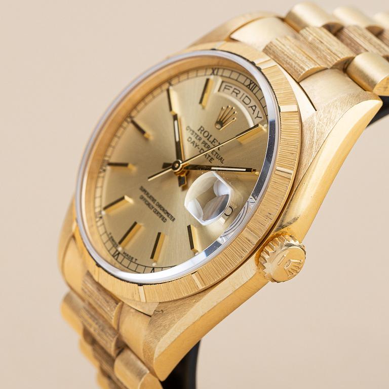 Rolex, Day-Date, "Bark Finish", ca 1990.