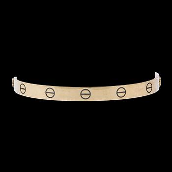 Cartier "Love" bracelet 18K gold, purchased year 2000.