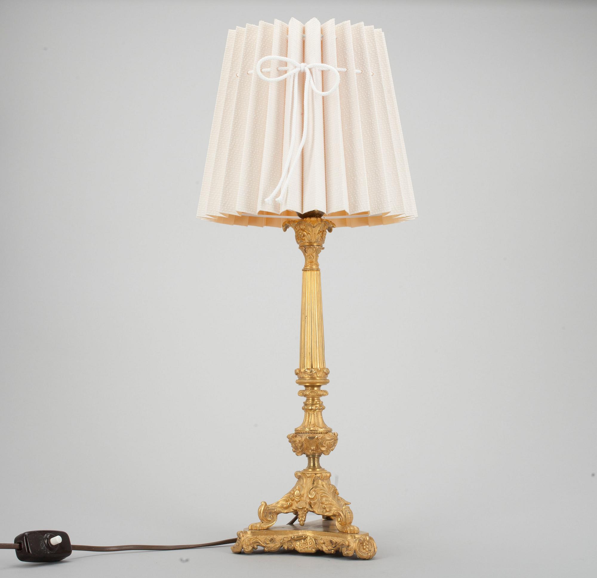 BORDSLAMPA, senempire, 1820-50.