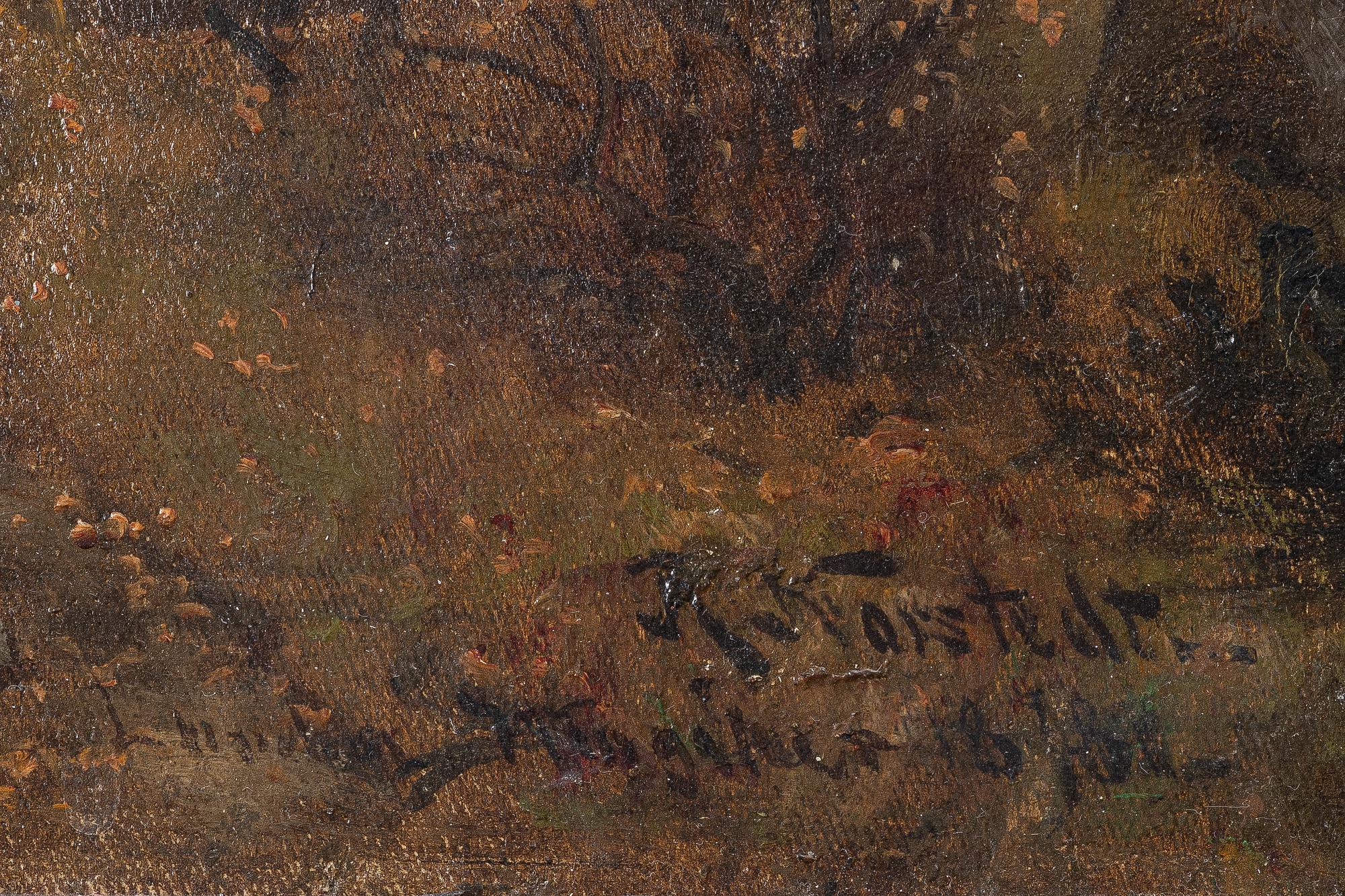 Reinhold Norstedt, Woman in an Autumn Landscape.