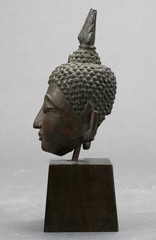 BUDDHAHUVUD, brons, Thailand.